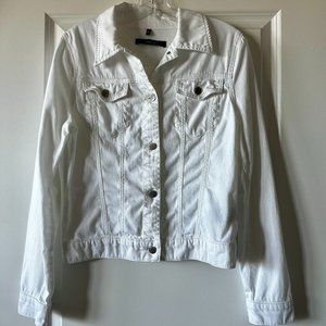 J Brand White Jean Jacket (M)